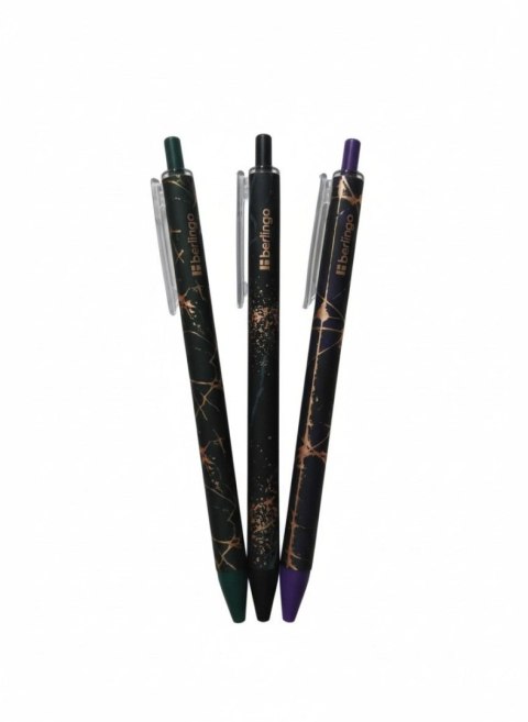 Długopis Golden Shade wkład niebieski 0,7mm Berlingo (371281)