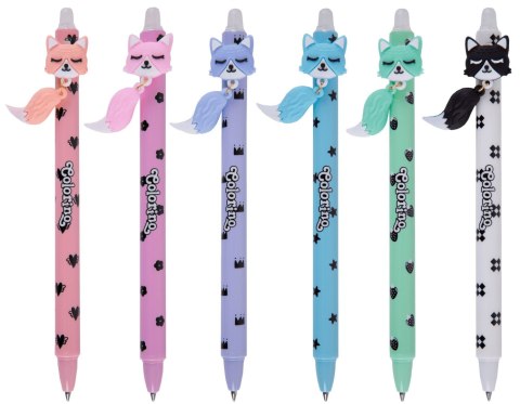 Długopis wymazywalny automatyczny Foxes wkład niebieski 0,5mm Patio (01706PTR)