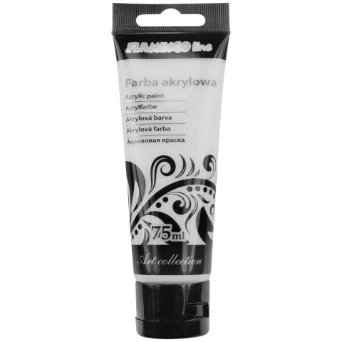 Farba akrylowa kolor: srebrny 75ml Flamingo Line (111)