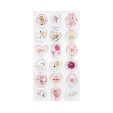 Naklejka (nalepka) pieczątki z kwiatami Argo (254066)