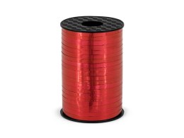 Wstążka plastikowa 5x225 [mm x m] czerwona Partydeco (PRM5-007)