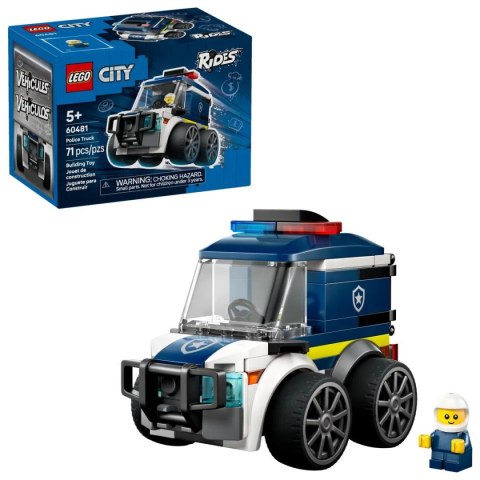 Klocki konstrukcyjne City Pojazdy — Ciężarówka policyjna Lego (60481)