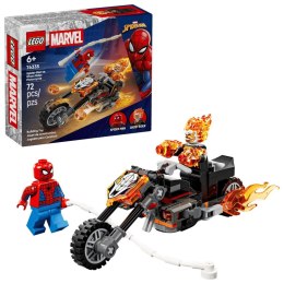 Klocki konstrukcyjne Marvel Spider-Man kontra Ghost Rider na motocyklu Lego (76335)