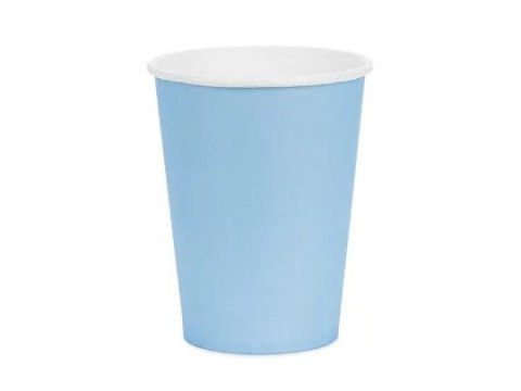 Kubek jednorazowy jasny niebieski papier 250ml Partydeco (KPP90-001J-EU1)
