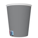 Kubek jednorazowy maki Srebrne, Unicolour papier 250ml Pol-mak (KM02_OG_005500)