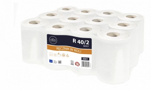 Ręcznik rolka Professional celuloza kolor: biały Ellis (3001)