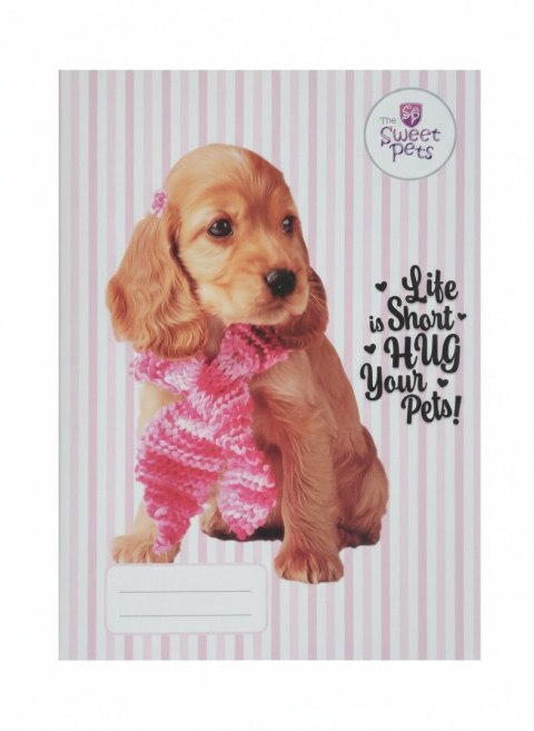 Zeszyt A5 The Sweet Pets 16k. 70g linia kolor Beniamin