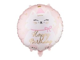 Balon foliowy pastylka kotek 18cal Partydeco (FB361)