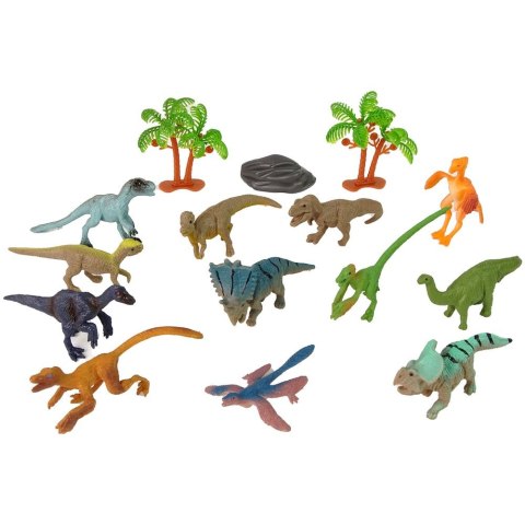Figurka Zestaw Zwierzęta Dinozaury Figurki 12szt. Akcesoria W Tubie Lean (13192)