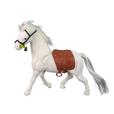 Figurka koń biały 17cm Lean (13375)