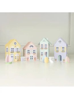 Ozdoba wielkanocna Wiosenne domki DIY (4 szt.) Arpex (WN8358)