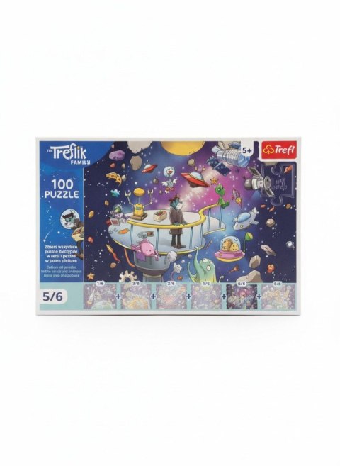 Puzzle Rodzina Treflików Bert in Space 100 el. Trefl (16545)
