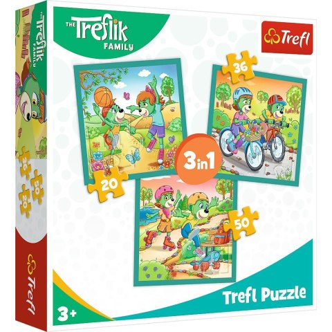 Puzzle Rodzina Treflików Poznaj Trefliki 3w1 el. Trefl (34872)