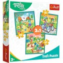 Puzzle Rodzina Treflików Poznaj Trefliki 3w1 el. Trefl (34872)