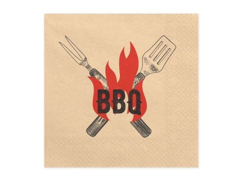 Serwetki BBQ mix papier [mm:] 330x330 Partydeco (SP33-112)