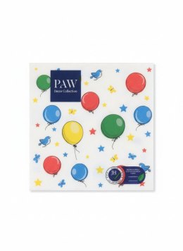 Serwetki Lunch Party Balloons mix papier [mm:] 330x330 Paw (SDL000101)