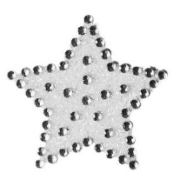 Kryształki Craft-Fun Series gwiazdki białe Titanum