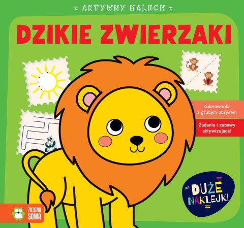 Książka dla dzieci Aktywny maluch. Dzikie zwierzaki Zielona Sowa