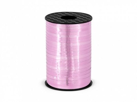 Wstążka plastikowa 5x225 [mm x m] różowy Partydeco (PRM5-081)