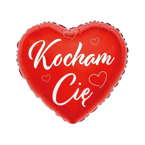 Balon foliowy Kocham Cię (czerwone serce) 18cal Godan (FG-SKCC)