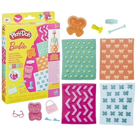 Masa plastyczna dla dzieci BARBIE Perły i kokardy Zestaw uzupełniający mix Hasbro (G1365)