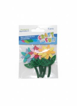 Ozdoba filcowa Kwiaty Craft Fun (579898)