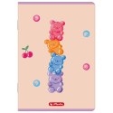 Zeszyt A5 Jelly 16k. 70g linia podwójna kolorowa Herlitz (400206373)