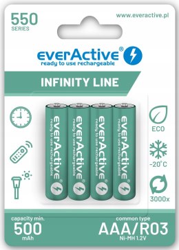 Everactive Akumulatory INFINITY LINE NI-MH 550 R03/AAA BLISTER 4 SZT.