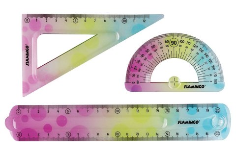 Komplet geometryczny 3 el. Flamingo (FLKR972278)
