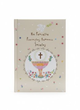 Książeczka pamiątkowa z komunii Komunia A5 kielich w kółku Henry (99788368335200)