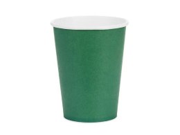 Kubek jednorazowy ciemny zielony papier 250ml Partydeco (KPP90-012C-EU3)