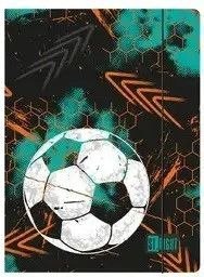 Teczka kartonowa na gumkę Turbo Kick A4 czarny 300g Unipap