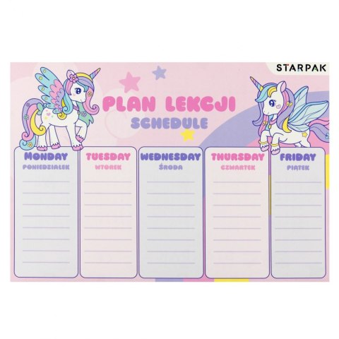 Plan lekcji Unicorn Starpak (553572)