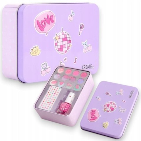 Zestaw piękności Zestaw MAKE UP Kosmetyki Cienie Lakier Puszka Fiolet Create It (884528BV)