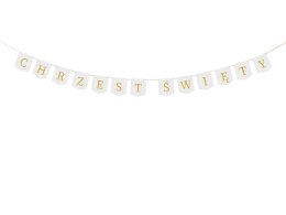 Baner Chrzest Święty, 2 m, biały Partydeco (GRL107-008)