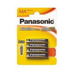 Baterie Panasonic alkaliczne AAA LR03/4BP | 4szt.