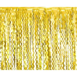 Dekoracja Kurtyna B&C Spirale, metaliczna złota, 100x200 cm Godan (SH-KSPZ)