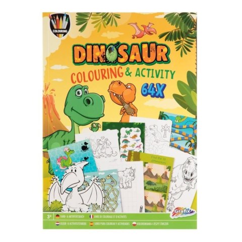 Kolorowanka Zeszyt do kolorowania i ćwiczeń A4 Dino Antella (8715427091259)