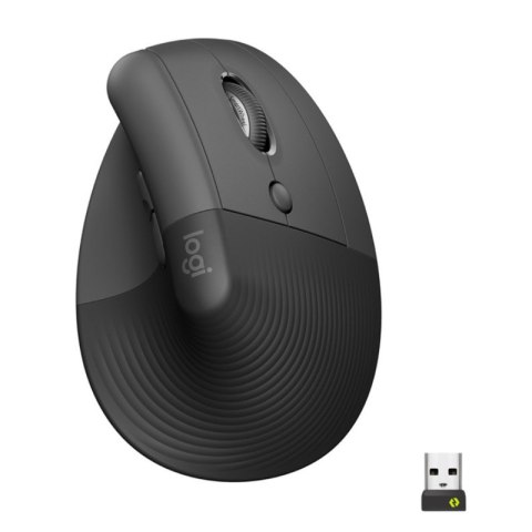 Logitech mysz pionowa | bezprzerwodowa | LIFT FOR BUSINESS | graphite