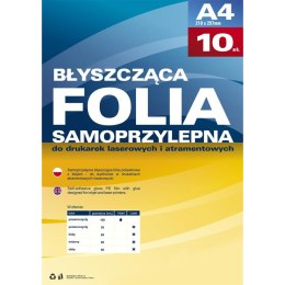 Folia samoprzylepna A4 srebrny 80mic. [mm:] 210x297 Dovre