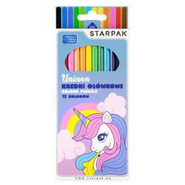 Kredki ołówkowe Unicorn 12 kol. Starpak (553553)