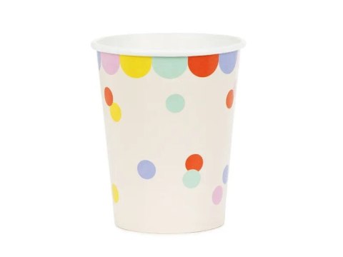 Kubek jednorazowy Konfetti papier 220ml Partydeco (KPP118-EU1)
