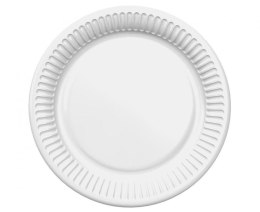 Talerz jednorazowy białe papier śr. 180mm 6 szt Godan (PG-TPBI)