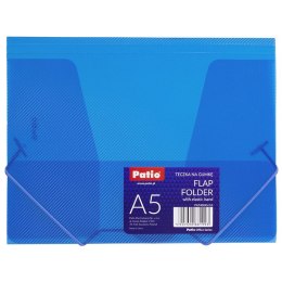 Teczka plastikowa na gumkę 5907690881993 A5 niebieski Patio (PAT4004)