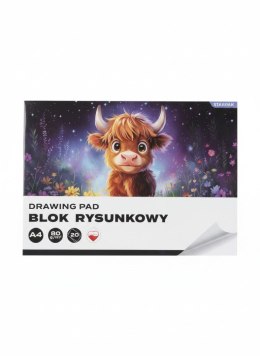Blok rysunkowy A4 biały 80g 20k Starpak (587743)