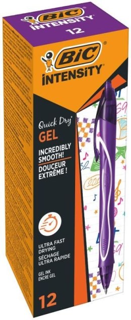 Długopis żelowy długopis żelowy Intensity Quick Dry wkład fioletowy 0,3mm Bic (964772)