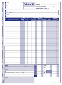 Druk offsetowy A4 Faktura VAT netto pełna A4, 80k. Michalczyk i Prokop (101-1E)