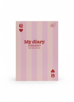 Kalendarz ucznia książkowy (terminarz) PINK CARD zeszytowy B6 Interdruk