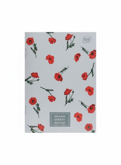 Kalendarz ucznia książkowy (terminarz) POPPIES zeszytowy Interdruk