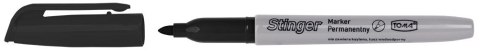 Marker permanentny STINGER wkład czarny 1,5mm okrągła końcówka Toma